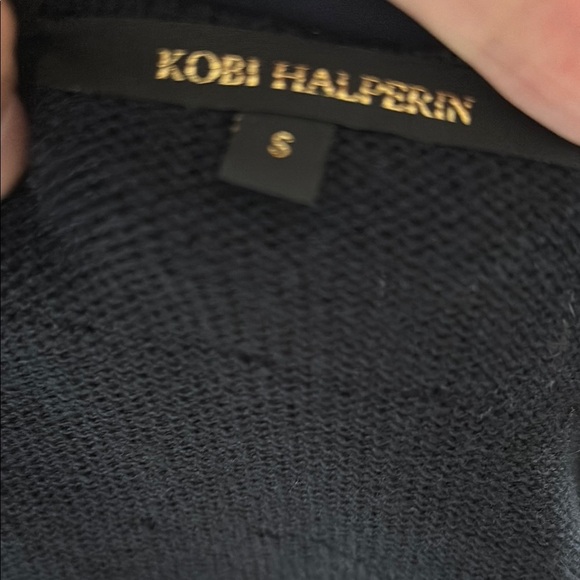 $268 Kobi Halperin Navy Blue Fringe Sequin Jacket Cardigan - Picture 8 of 9